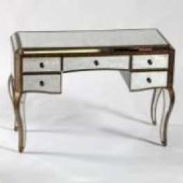 Antigued Glass with Gold Edging Venetian Dressing Table