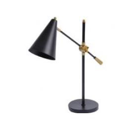 Libra Mercer black arm table lamp e27 40w